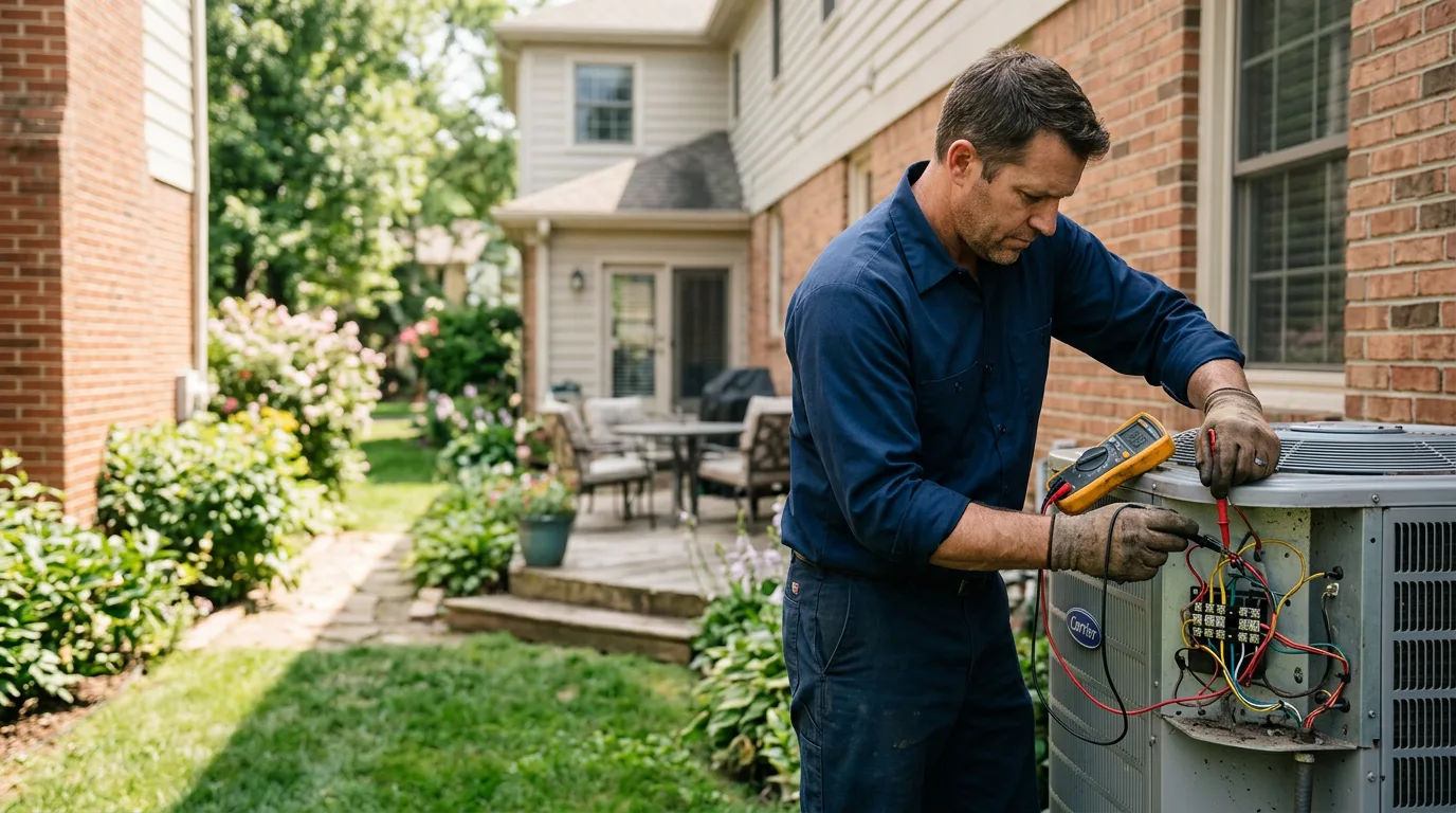 HVAC technician working near Venus, PA